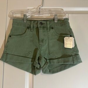 Altar'd State Olive Green Women's Cargo Shorts